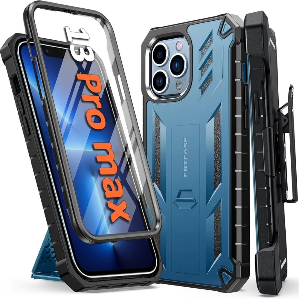 FNTCASE for iPhone 13 Pro-Max Case: Military Grade Shockproof Full Protective